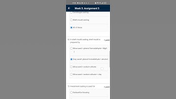 NPTEL JULY 2023 FUNDAMENTALS OF MANUFACTURING PROCESS - WEEK -5 , ASSIGNMENT -5