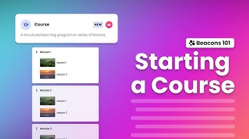 How to Start a Course on Beacons