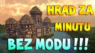 Jak postavit hrad v Minecraft za 1 minutu !Bez modu! cz/sk
