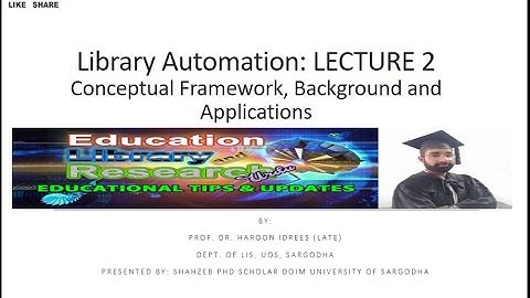 Library Automation : Lecture 2