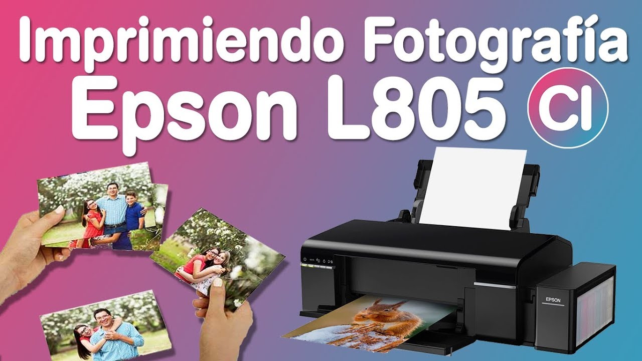 Impresora de Fotografías Calidad Profesional sin Bordes - Epson L805 -  YouTube