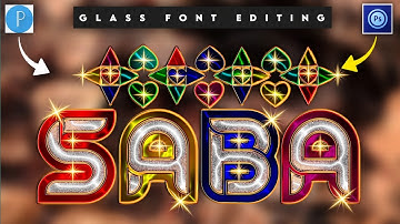 Create A Glass font editing on Android using PixelLab Photoshop ps touch in 2022  - Zarraq Creation