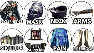 Every Piece of Darth Vader's Suit/Armor EXPLAINED in Detail