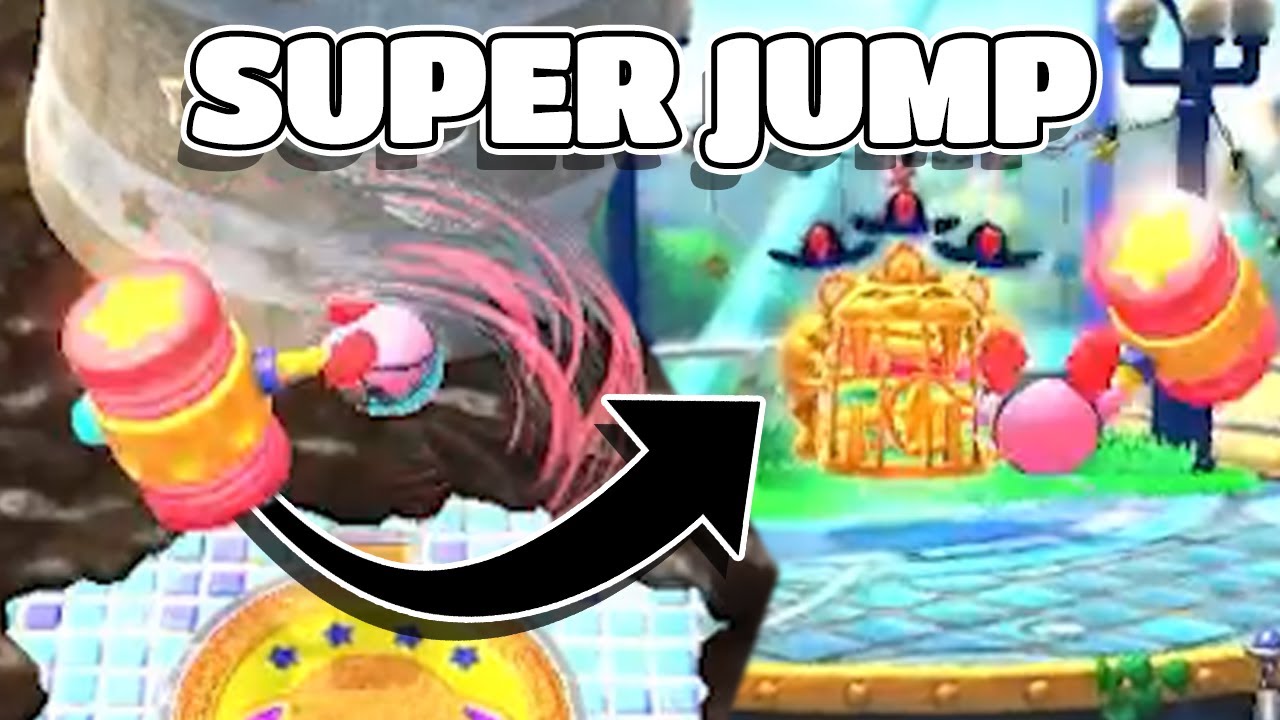 Kirby and the Forgotten Land - Hammer Super Jump Glitch