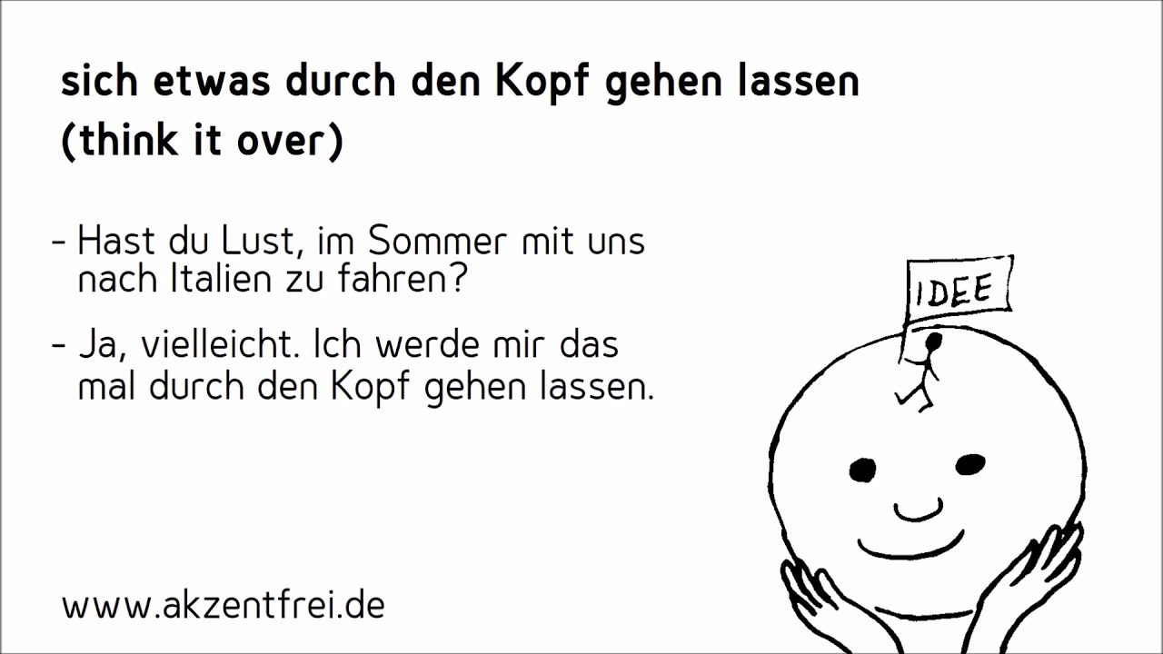Durch Den Kopf Gehen Lassen