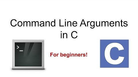How to use Command Line Arguments in C | Executing a C program no library included