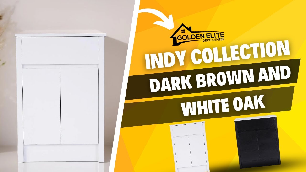 Discover the Indy Collection Dark Brown or White Oak: Top Bathroom Vanities for a Modern Look
