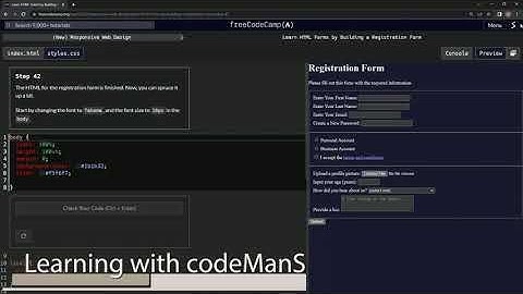 (ARCHIVED) Learn HTML Forms by Building a Registration Form - Step 42