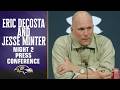 Eric DeCosta, Jesse Minter Night 2 Press Conference| Baltimore Ravens