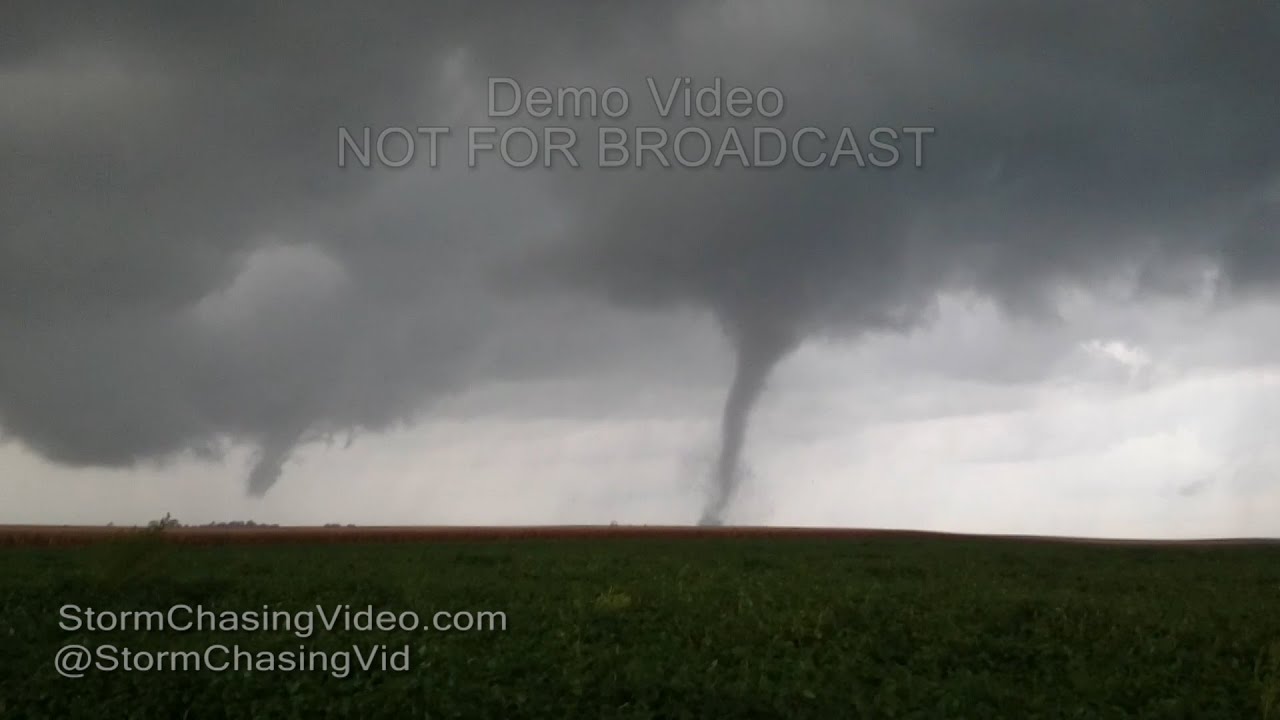 Twin Tornadoes south of Block, IL - 9/9/2016