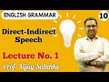 English grammar  direct and indirect speech  lecture 1  prof vijay salunke 