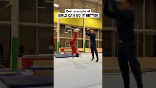 GIRLS CAN DO IT BETTER 😂💪🏼 #shorts #funny #fails #acrobatics #acrobats #tricks #viralvideos