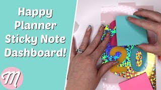 Happy Planner Sticky Note Dashboard How To!