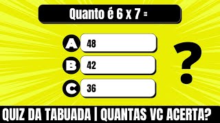 Quiz da Tabuada do 9  Tabuada de Multiplicação do Nove [QUIZ