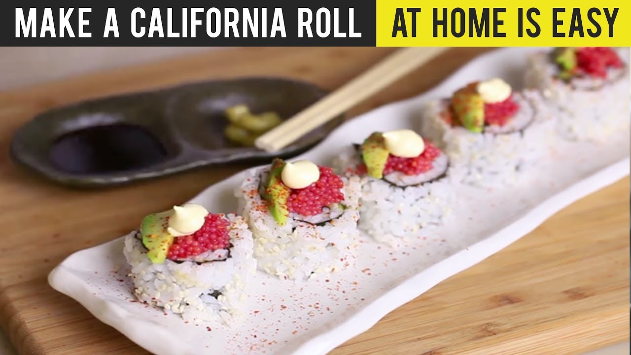 Make a California Roll at Home is Easy - Look this Tutorial with Coy Sushi Recipes