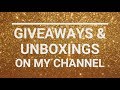 #4 Giveaways & Unboxings on my Channel - Advertise | Iroukos Rocker