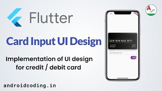 Flutter credit card details input tutorial for beginners | Source in Description | flutter coding
