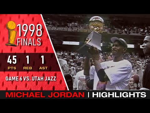 Michael Jordan Game 6 1998 Finals - Full Highlights - YouTube