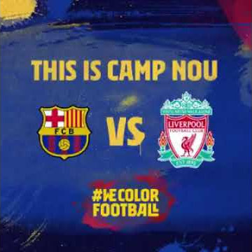 Barca mosaic in Camp Nou vs Liverpool, Ready to color Europe! 2019