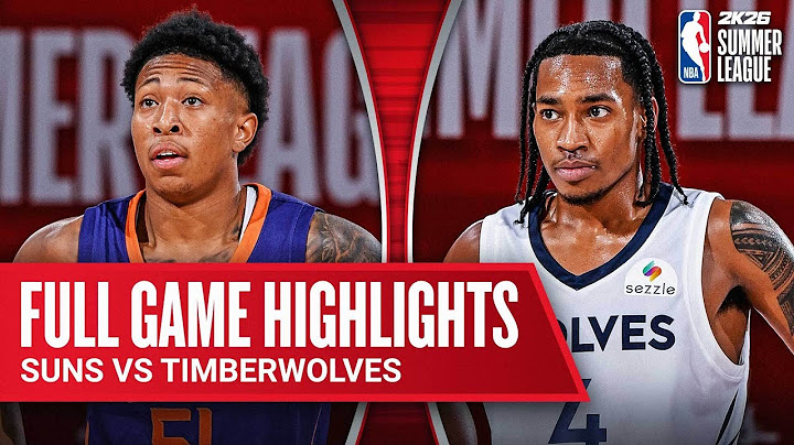 SUNS vs TIMBERWOLVES | NBA SUMMER LEAGUE | FULL GAME HIGHLIGHTS | July 16, 2025