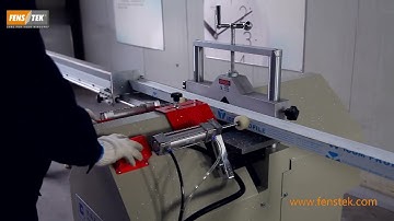 fenstek upvc window making machine V notch cutting saw NVS60