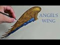 How to paint an Angel's wing in Iconography - Iconografia - Αγιογραφία