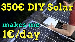 Cheap grid tie solar setup (600W 3kWh/day) screenshot 1