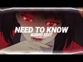 need to know - doja cat [edit audio]