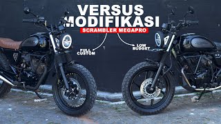 Megapro Mono Scrambler Full Custom Vs Low Budget
