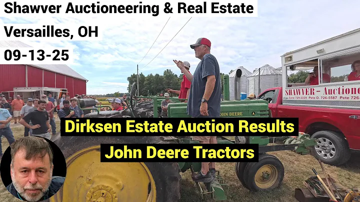 Auction Results 15 John Deere Tractors A | B | G | 60 | 70 | 620 | 630 | 3010 - MH 33 - 09-13-25