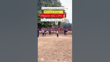 Shot put throw for ssc CPO | #ssc #ssccpo #physical #shotputthrow #workout #gym #viral #short #india