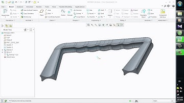 Creo Parametric: Variable Section Sweep (Example)
