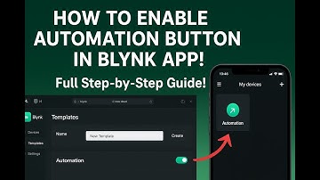 “How to Enable Automation Button in Blynk IoT App | Blynk Web Dashboard Full Tutorial”