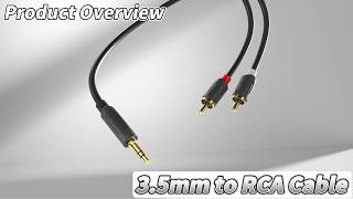 🎧 J&amp;D Audiowave Series RCA to 3.5mm Cable – Clean Sound, Smart Design