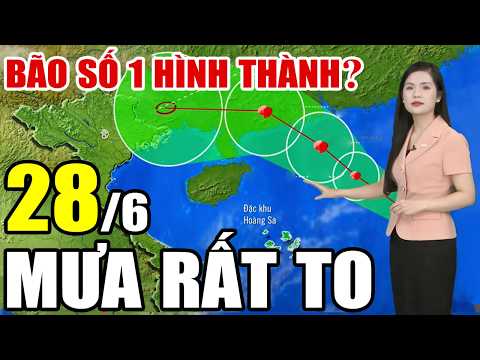 Dự báo thời tiết hôm nay và ngày mai 28/6/2026 | Dự báo thời tiết trong 3 ngày tới