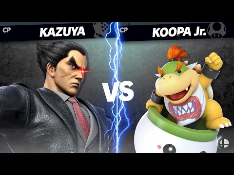 【スマブラSP】CPUカズヤ最強説　検証　VS クッパJr.編 （戦績は概要欄）