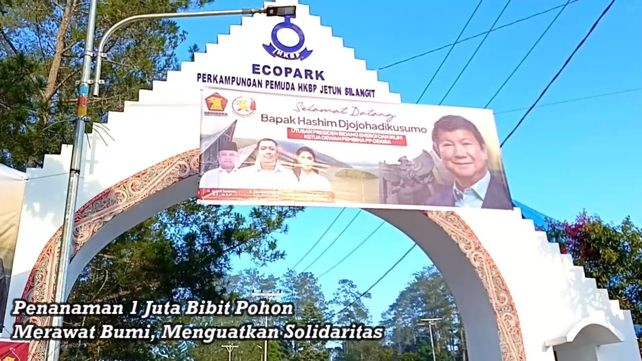 Adik Presiden Prabowo datang ke Perkampungan Jetun Silangit tanam 1 JUTA POHON