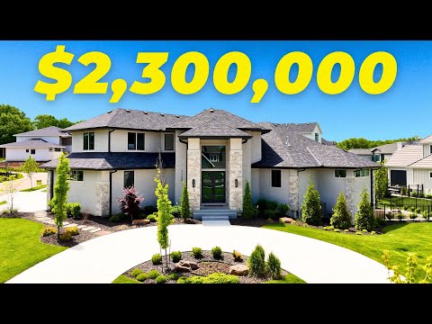 Video thumbnail: Inside A One Of A Kind $2.3M Custom Home In Overland Park, KS (Mills Ranch)