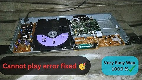 How to fix cannot play error in dvd player | sony dvd player repair | #nodisk