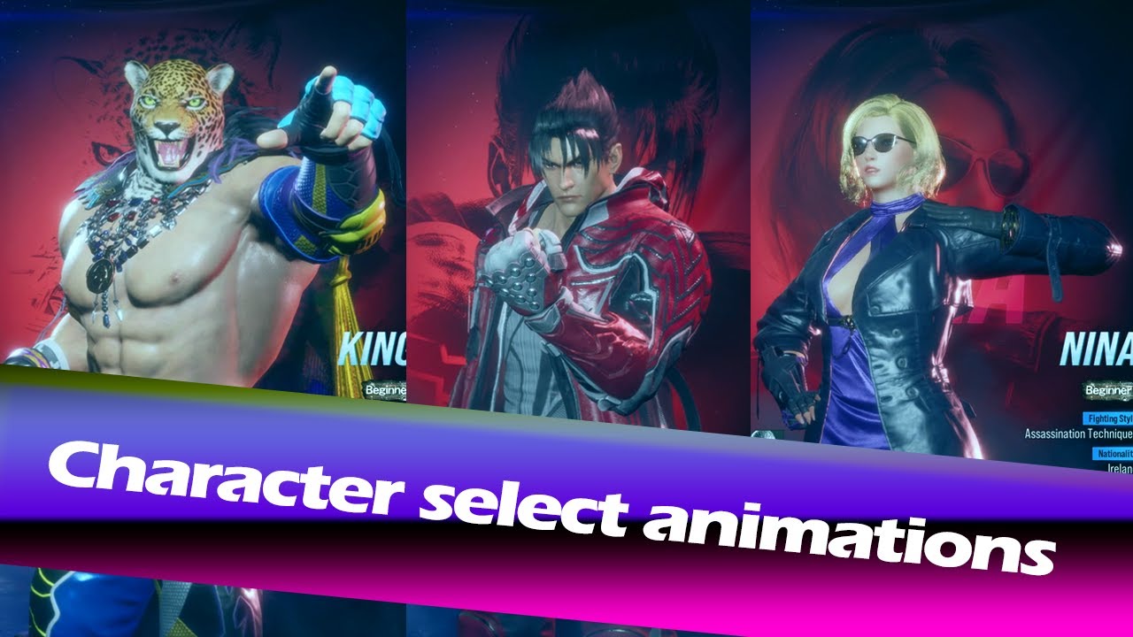 TEKKEN 8  All Character Select Poses & Animations - BETA Version