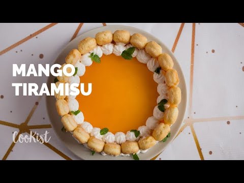 Mango tiramisu: light, fresh and creamy tropical delight!