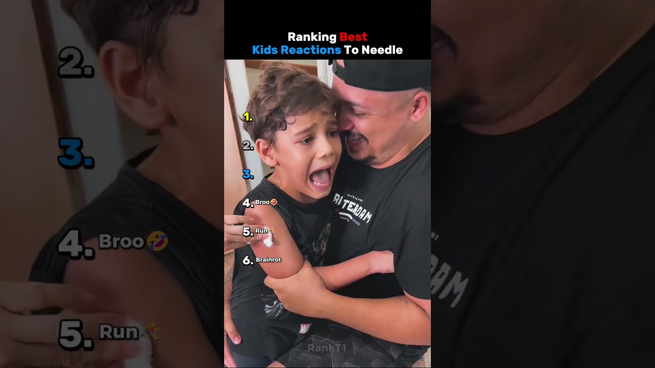 Ranking Best Kids Reactions To Needle🤯😂
