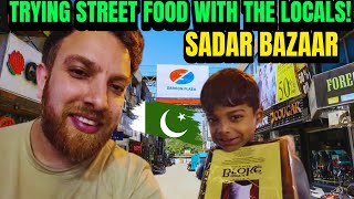 Trying PAKISTANI STREET FOOD And Meeting The Locals! | Sardar Bazaar, Islamabad!