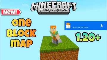 Best one block map for mcpe 1.20 || how to download one block in minecraft pe 1.20
