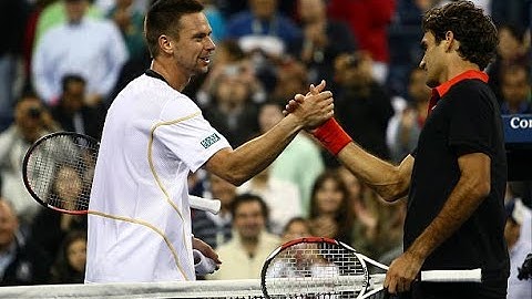 Roger Federer vs Robin Soderling - US Open 2009 Quarterfinal: Highlights