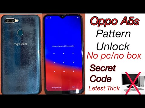 Oppo a5s hard reset pattern pin unlock without pc | oppo pattern unlock 2023