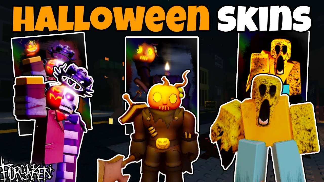Playing with all the Killer Halloween skins in Forsaken! | Forsaken ...