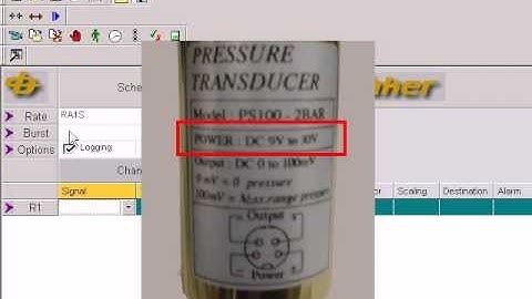 Tutorial for Connecting a 100mV Output Pressure Transducer on the dataTaker DT800