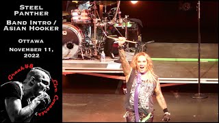 Steel Panther - band intro and &quot;Asian Hooker&quot; - Ottawa - November 11, 2022