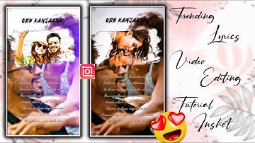 Trending lyrics Video Status Editing tutorial|| Inshot complete Video Editing Tutorial Tamil